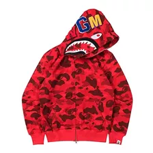 Sudadera Con Capucha Shark Ape Bape Suéter De Algodón Con Es