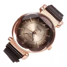 Relógio Feminino Luxuoso Pulseira Com Imã Minimalista