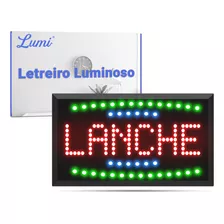 Letreiros Placas Led Luminária Decoração Lanche 220v Lumi