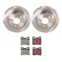 Brembo Front Brake Kit Disc Rotors Low-met Pads For Mb W Lld