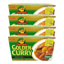 S&b Golden Curry Medium Hot 220g X 4 (médio)