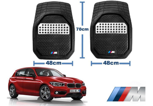 Tapetes 4pz Charola 3d Logo Bmw M-series 120i 2009 A 2020 Foto 2