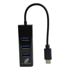 Extensor Adaptador Hub Usb 4 Portas 3.0 High Speed Hd Preto