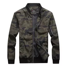 Chaqueta De Camuflaje Casual De Talla Grande For Hombre