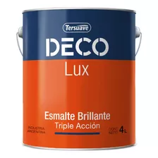 Esmalte Tersuave 4 Lt Deco Lux 3 En 1 Convertidor Brillante 