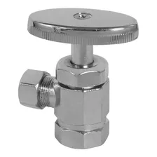 Registro Valvula Baño Niquel 200 Psi 1/2 X 9/16 Discover 07-