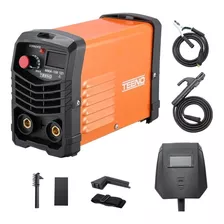 Soldadora Inversora 110v 130amp Inverter Mini Portatil Naranja Y Negra Teeno Mma-130