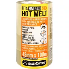 Fita Para Empacotamento - Hot Melt 48x100m Transparente - Ad