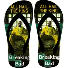 Chinelo Sandalia Personalizada Series Breaking Bad Preto