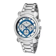 Lucien Piccard 28167bu Chrono Reloj Para Hombre De Acero.