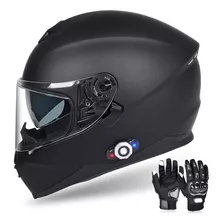 Casco Para Moto Freedconn Bm12 Dot Fu Talla L Color Negro