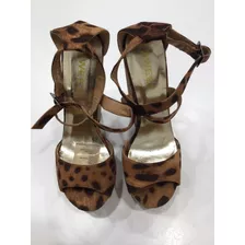 Sandalias Animal Print Talle 37