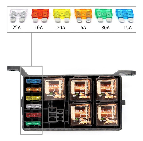 Caja De Rels De 12 Ranuras 6 Ranuras De Rel 6 Atc/ato Fu Foto 8