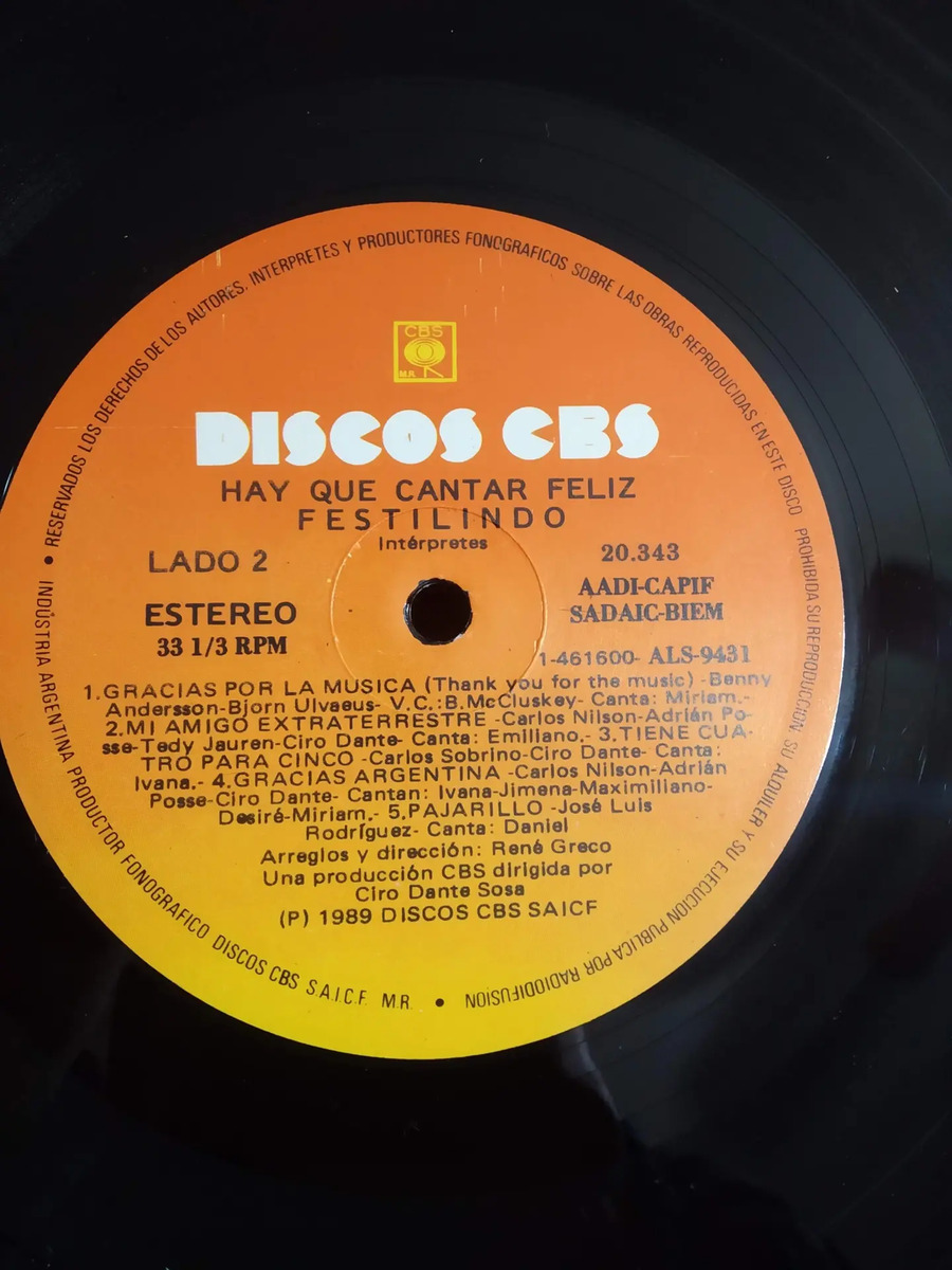 Festilindo - El Club De Festilindo - vinilo 1989