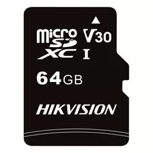 Micro Sd 64gb Clase 10 Hikvision D1 Sdxc V30 Sin Adaptador