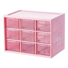 Joyero Organizador Plastico 9 Cajones Original Hello Kitty