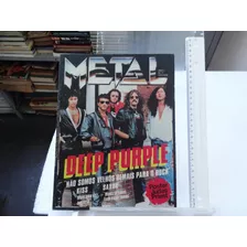 Revista Metal N 7 Deep Purple De Novo In Rock Kiss Saxon 