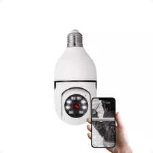 Câmera Lampada De Segurança Ip Wifi Prova D'água 360°