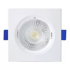 Kit 10 Spot Led Embutir 7w Quadrado 6500k Branco Frio 110v/220v