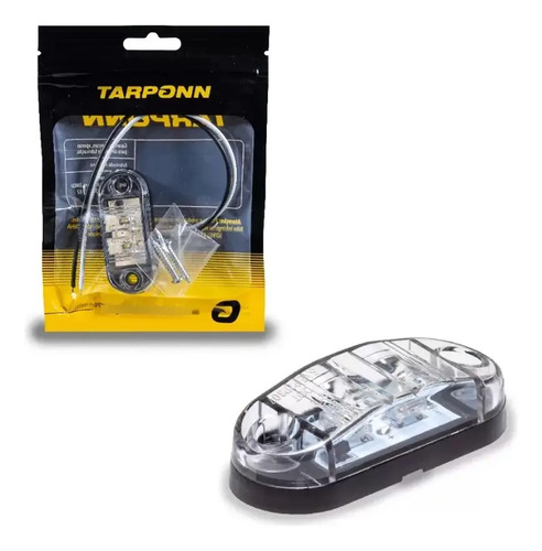 Lanterna Delimitadora Branca 6000k Led 12v 24v Caminhão Baú Branco (branco-frio, 6000 K)