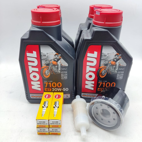 Kit Afinacion Aceite Sint Filtro Bujias Honda Shadow Vt 1100 Foto 2