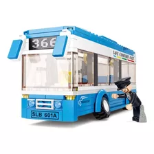 Brinquedo De Montar Modelo Ônibus Com 241 Peças 31cm