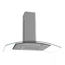 Exaustor Cozinha 90cm Coifa Kromanox Vidro Curvo Inox 220v