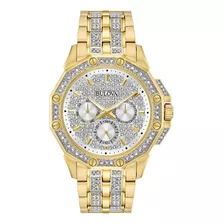 Relógio Masculino Bulova Crystal Octava Cronógrafo Quartzo.