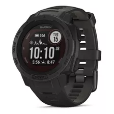 Smartwatch Garmin Solar Instinct Standard 0.9 Caja 45mm De Polímero Reforzado Con Fibra Graphite, Malla Graphite De Silicona Y Bisel Graphite De Polímero Reforzado Con Fibra