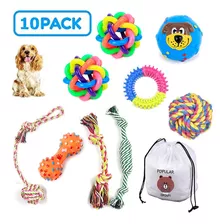 Kit 10 Juguetes Para Perros - Juguetes Para Masticar Perros