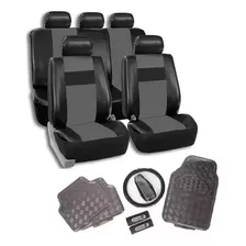 Kit Tuning Funda Asientos Auto Alfombra Palanca Cubre Volant