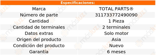 Motor Ventilador Enfriamiento 2 Term Summit L4 2.0l 86/96 Foto 2