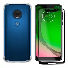 Kit Capa Case Capinha Para Motorola Moto G7 Power + Pelicula