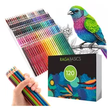 Juego De Lapices Dibujar Pintar De Colores Vibrantes 120 Pz Trazo Multicolor