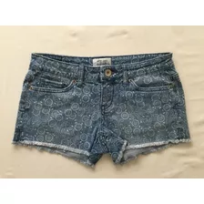 Aeropostale. Short Jean Estampado. Talle Us 0