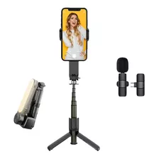 Estabilizador Gimbal Selfie Tripé Led Automático Bluetooth