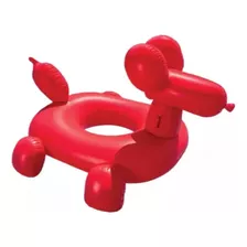 Inflable Acuático Perro Globo Rojo