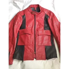 Exclusiva Chaqueta De Cuero Alemana, Artesanal, Talla S Slim