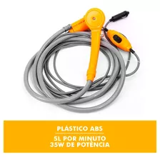 Chuveiro Elétrico 12v Ducha Portátil Para Barraca De Banho Camping Com Regulagem De Pressão P/ Motorhome Trilha Praia Acampamento