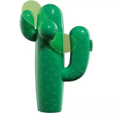 Cilio Chandheld Cactus Mini Ventilador, 5 Pulgadas, Verde