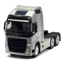 Miniatura Caminhão Volvo Fh Trucado Prata Welly 1/32 