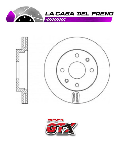 Par Disco Freno Delantero Nissan Platina 1.6 2006 (k4m-h10) Foto 5