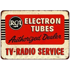 Placas Decorativas Radio Tv Rca Service Vitrola Antiga Retro