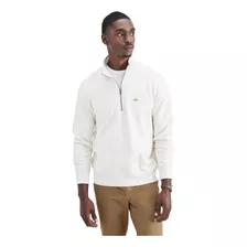 Sweater Hombre Quarter-zip Fleece Regular Fit Blanco Dockers