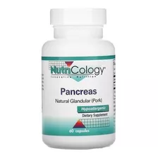 Nutricology | Páncreas | Glandular Natural (cerdo) | 60 Vcap