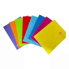 Pack 8 Cuaderno College 7 Mm 80hjs Liso Tapa Brill Arte Top