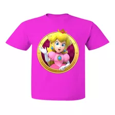 Playera Princesa Peach Moneda Mario Bros Killroy