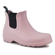 Bota De Goma Lluvia Humms Emma Rosa Mujer Elastico