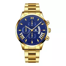 Reloj Dorado De Negocios Para Hombre