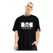 Camiseta Oversized Algodão Ryomen Sukuna Anime Japonês Moda